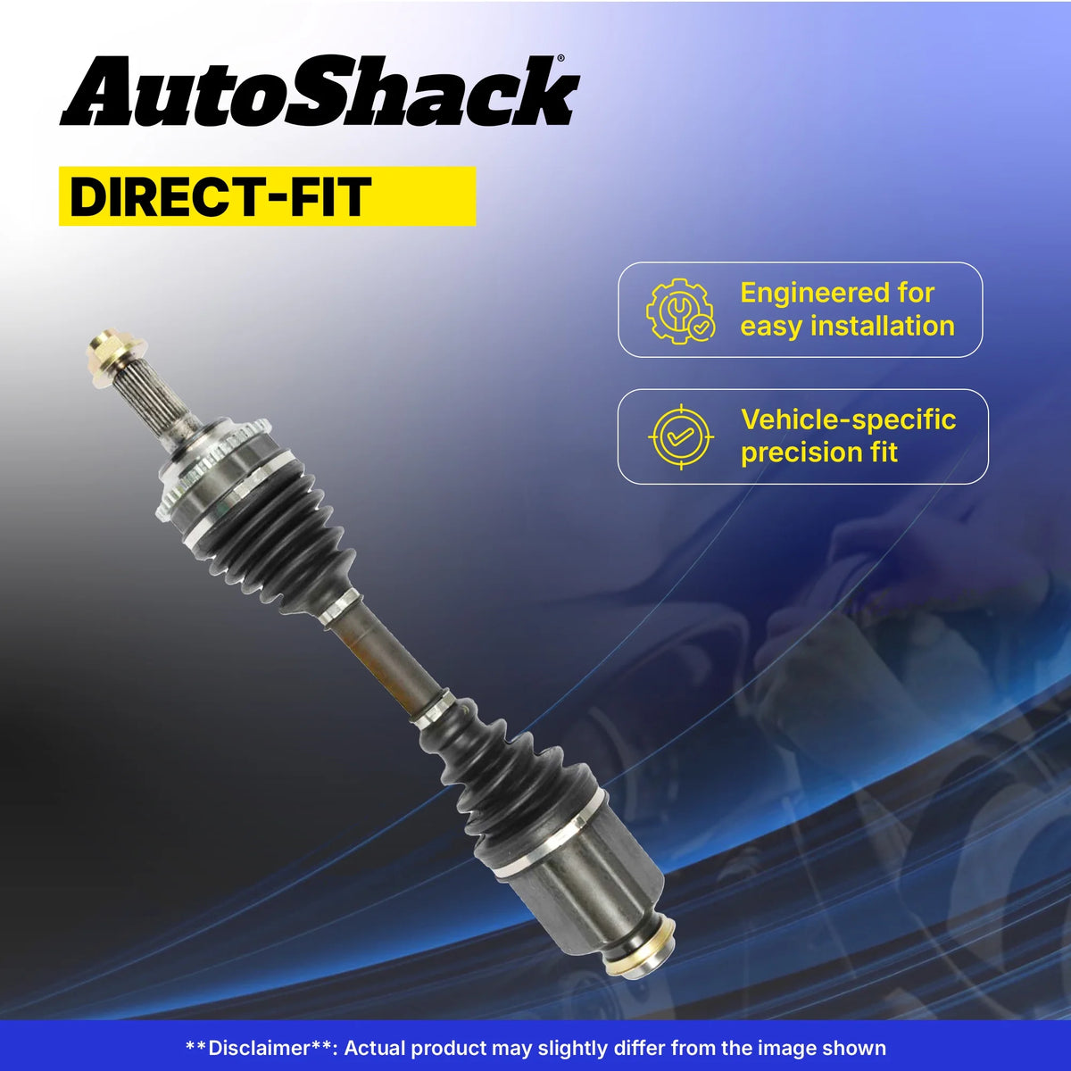 AutoShack Front CV Axle Shafts | Replacement for 2002-2006 Honda CR-V | 2-PC