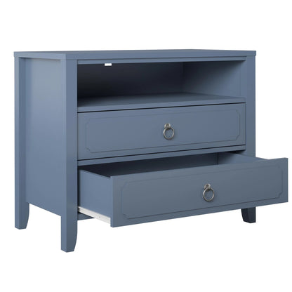 Her Majesty 2 Drawer Nightstand, Mustard Yellow