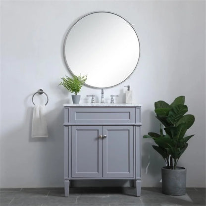 Elegant Kitchen and Bath 30 inch Single bathroom vanity in Grey
