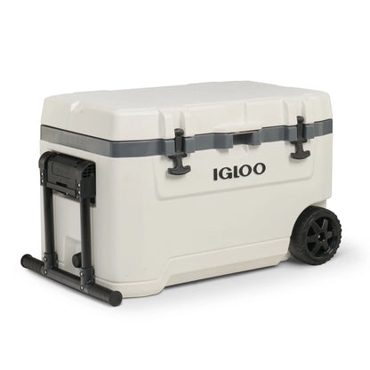 Igloo 72 QT Overland Ice Chest Cooler with Wheels, White