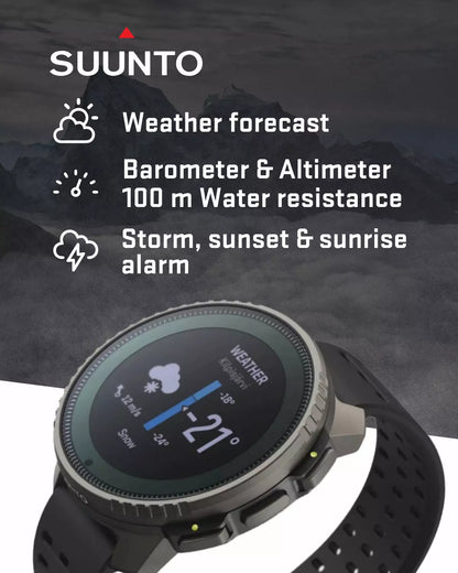 Suunto Vertical Watch, All Black, One Size