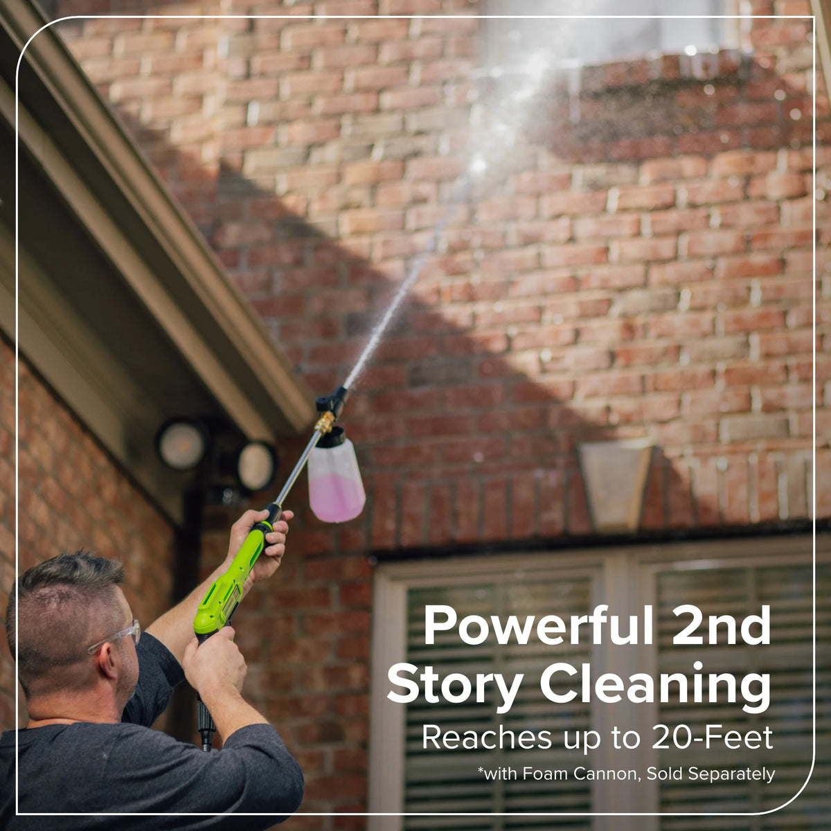 Greenworks Hybrid 60V 3000 MAX PSI at 2.0 GPM MAX Electric Pressure Washer + (2) 5.0Ah Batteries & Dual-Port Charger 5128202