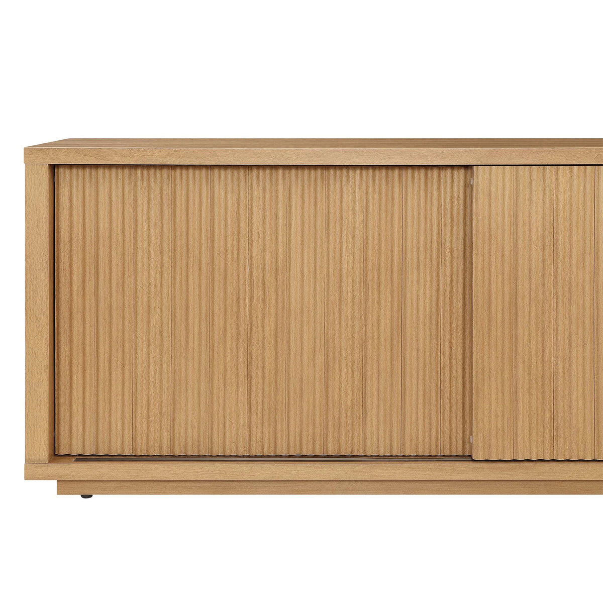 Beautiful Fluted TV Stand for TV��s up to 70�� by Drew Barrymore, Rich Black Finish