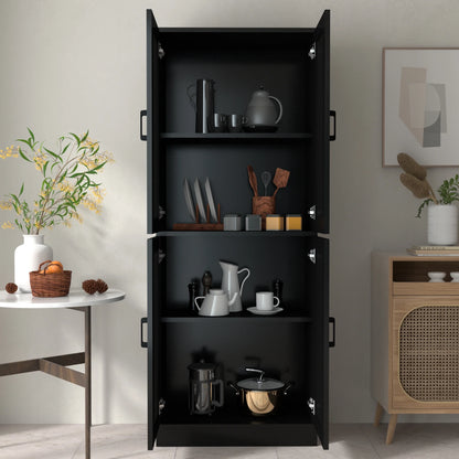 DIYART White Kitchen Pantry Cabinet, 71" Tall Kitchen Storage Cabinet with doors, Kitchen Pantry Hutch with Storage for Kitchen, Dining Room