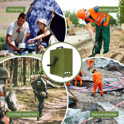 Manual Reusable Water Purifier Power Outage Prevention for Disaster Emergency Response,Military Grade Water Filtration System for Survival Team Family Outing Camping 0.0001 Micron P001