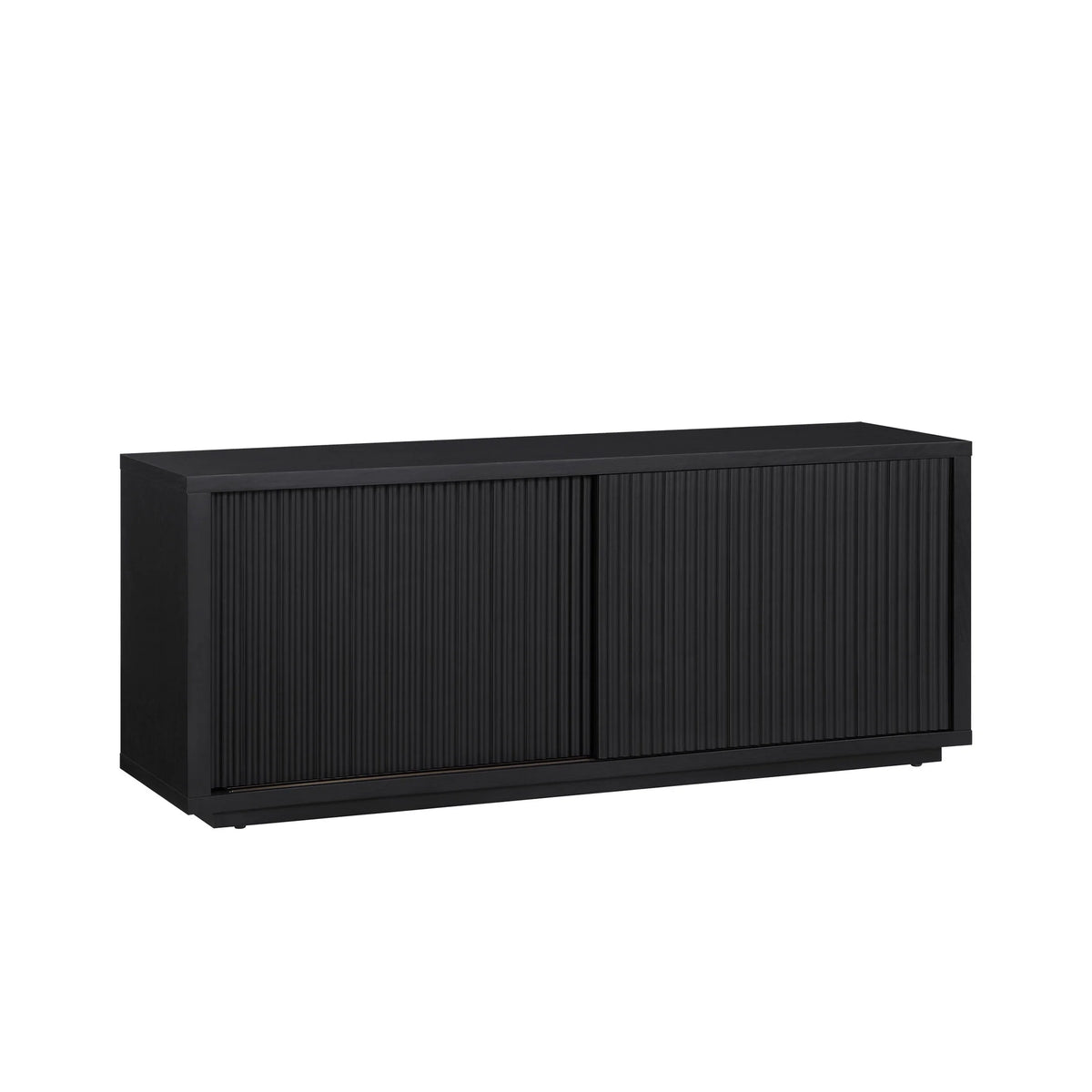 Beautiful Fluted TV Stand for TV��s up to 70�� by Drew Barrymore, Rich Black Finish