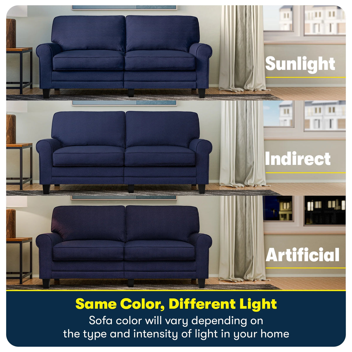 Serta Copenhagen 78" Rolled Arm Sofa with Removable Covers Dark Brown