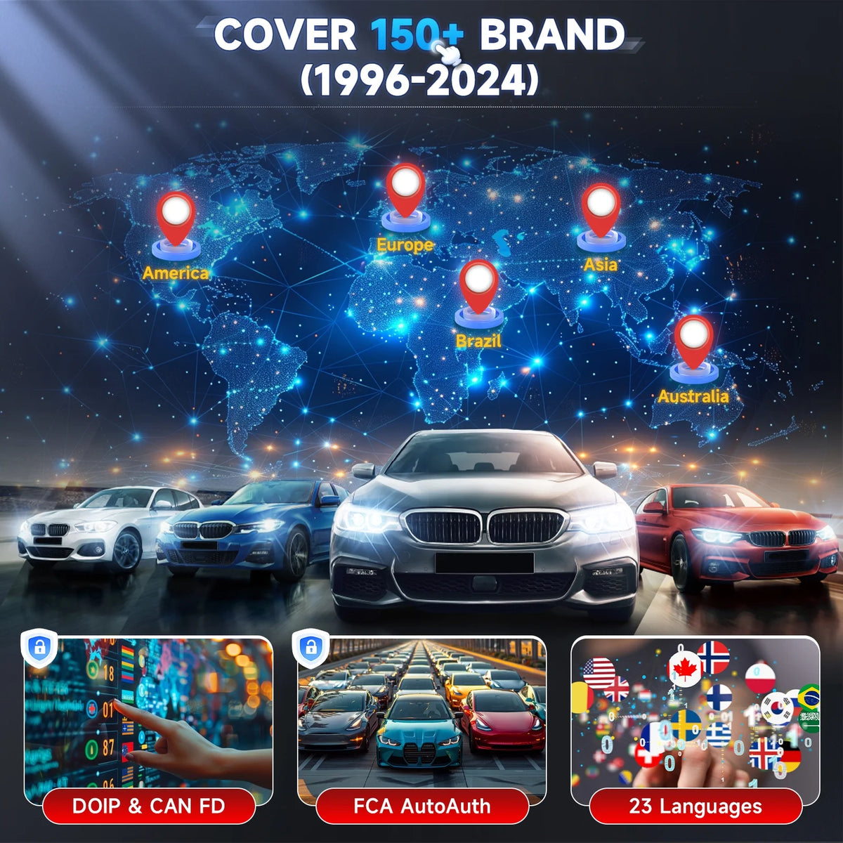 LAUNCH X-431 Pro Star Bidirectional Scan Tool, 37+ Resets, All System Diagnostic Scanner All in One OBD2 Scanner with CANFD, DOIP, FCA Autoauth Diagnosis Scan Tool 2 Year Update