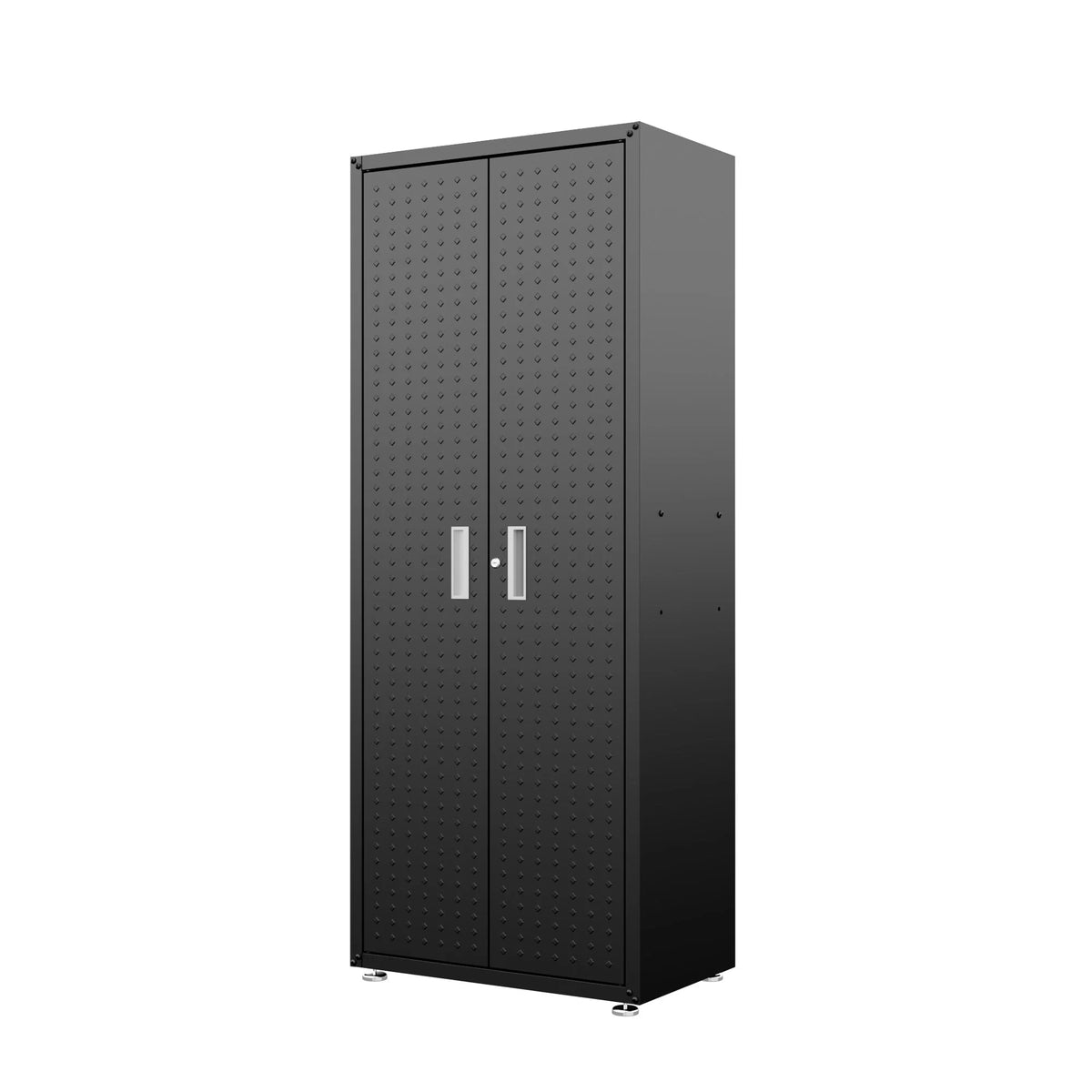 Fortress Textured Metal 75.4" Garage Cabinet with 4 Adjustable Shelves y