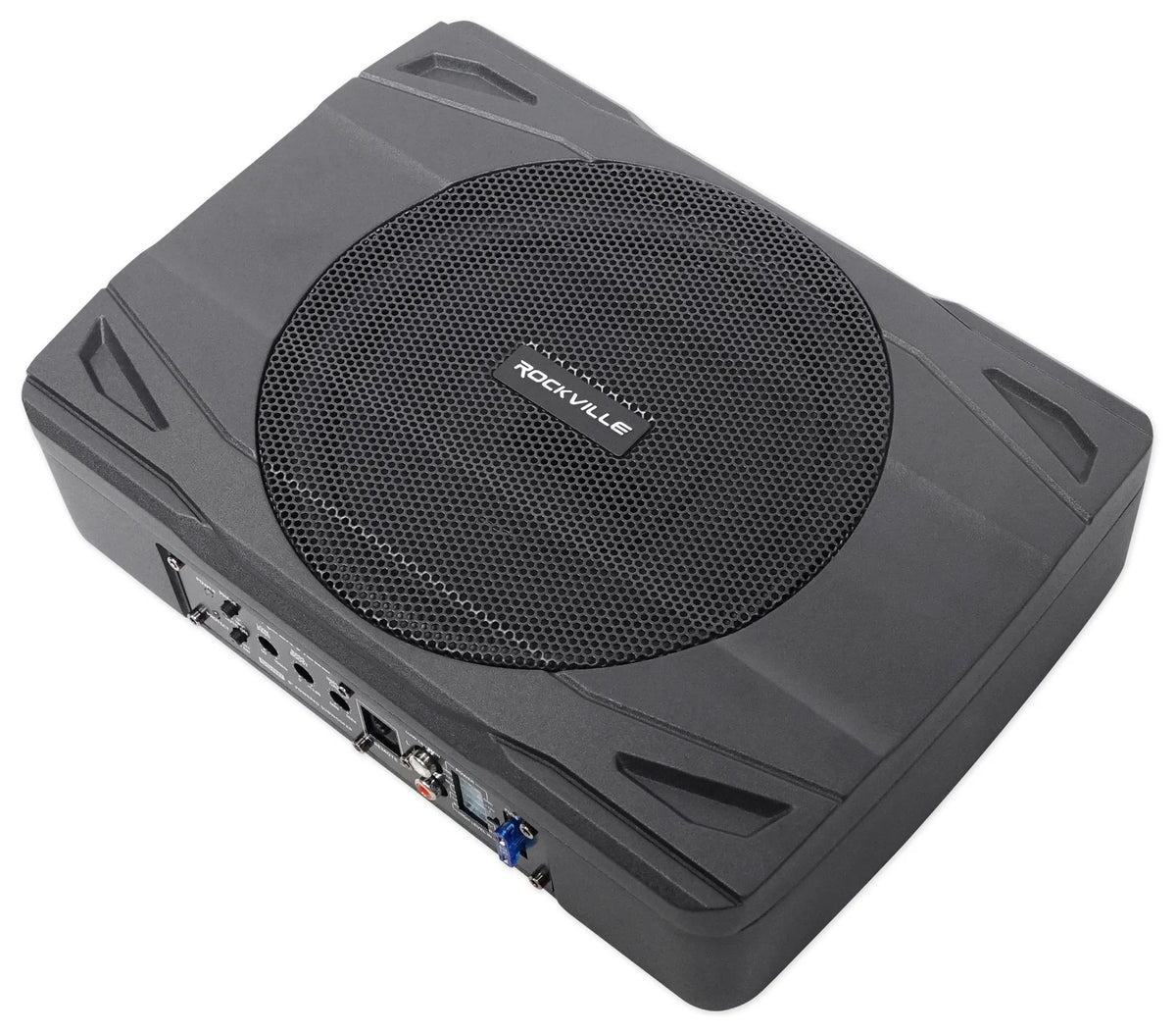 Rockville SS8P 400 Watt Slim Under-Seat Powered Car/Truck Subwoofer Sub+Amp Kit