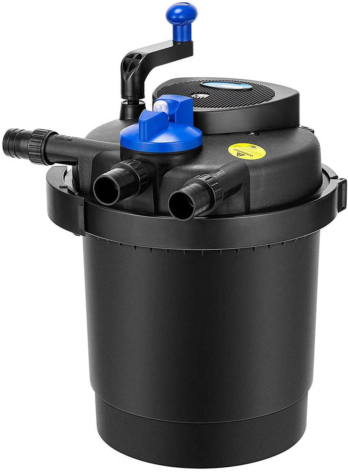 SPECSTAR Pressurized Biological Pond Filter with 13-watt Light, 1580 GPH Suitable for Koi Ponds up to 800 Gallons or Ornamental Ponds up to 1600 Gallons