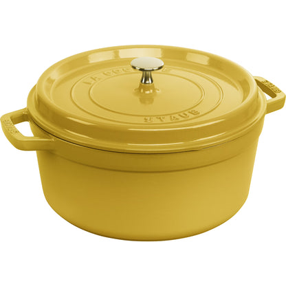Staub Cast Iron 5.5-qt Round Cocotte - Cherry