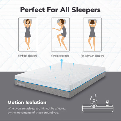 MLILY Queen Mattress, Gel Memory Foam 10" Mattress in a Box, Ego Serenity