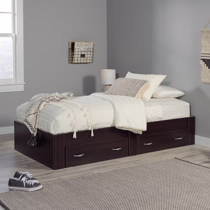 Sauder Beginnings Twin Platform Bed, Soft White Finish