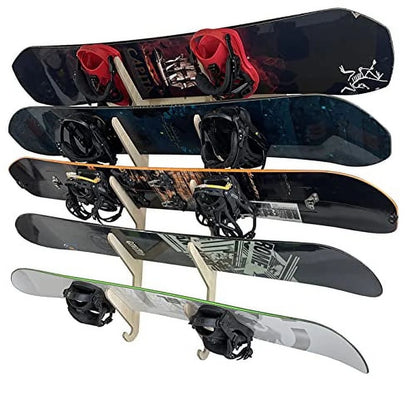 The Lifty Snowboard Wall Rack (Holds 5)