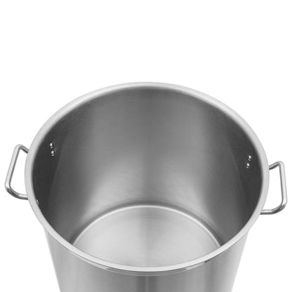 33/52 Quart Stock Pot Stainless Steel Large Kitchen Soup Big Cooking Restaurant for Hotels, Restaurants, Homes