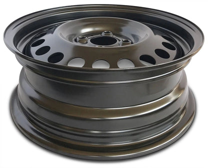 For 2012-2019 Nissan Versa 15 Inch Painted Black Rim - OE Direct Replacement - Road Ready Car Wheel
