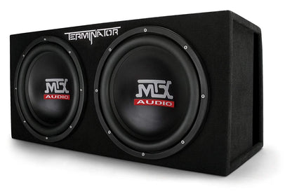 MTX TNE212DV 12-Inch 2000-Watt Max Car Audio Dual Loaded Subwoofer Box Enclosure