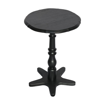 Homy Casa Round Pedestal Dining Table for Small Kitchen or Breakfast Nook, Walnut