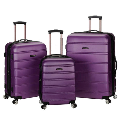 Rockland Luggage Melbourne 3 Piece Hardside Luggage Set, F160