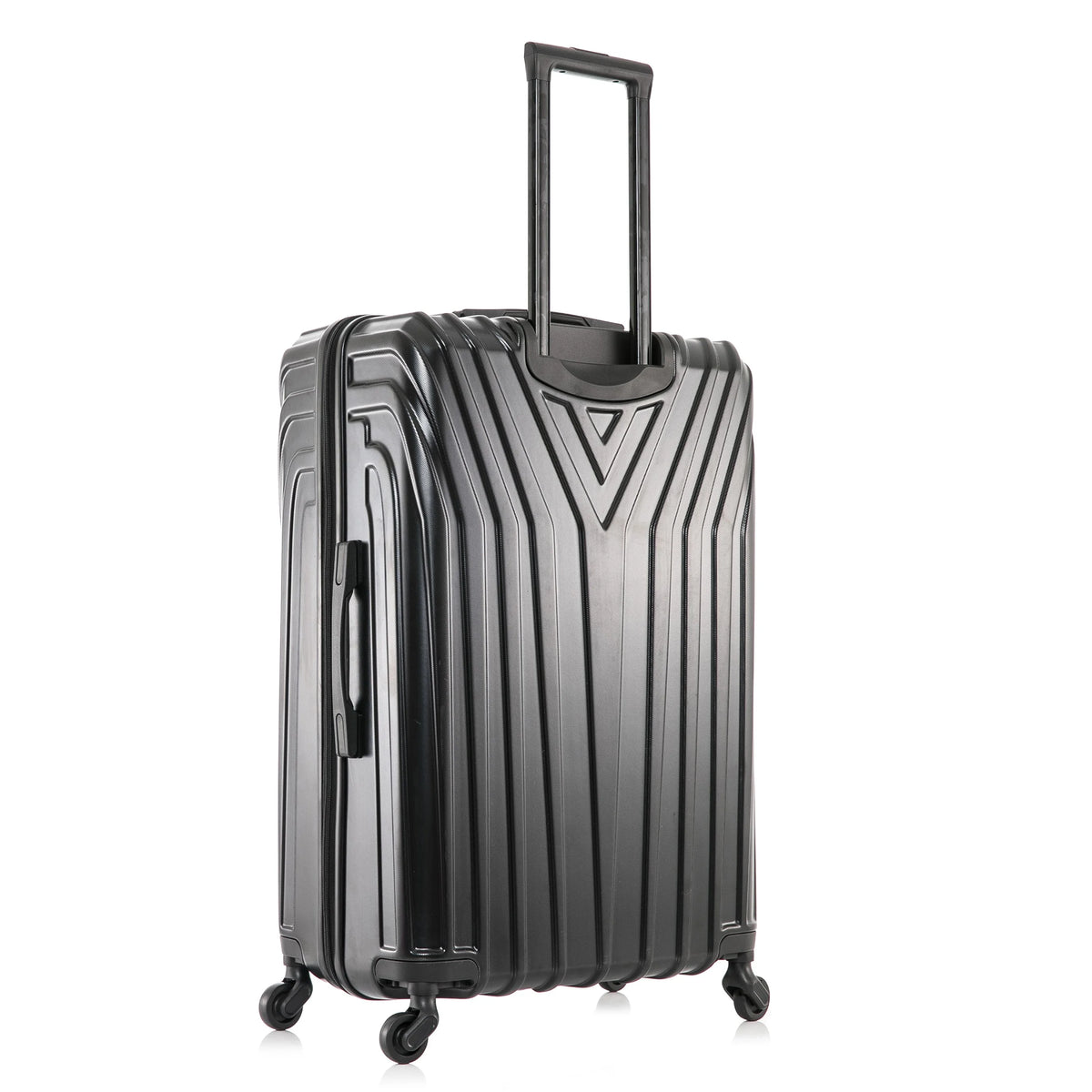 InUSA Vasty 28" Hardside Lightweight Luggage with Spinner Wheels, Handle, and Trolley, Gray