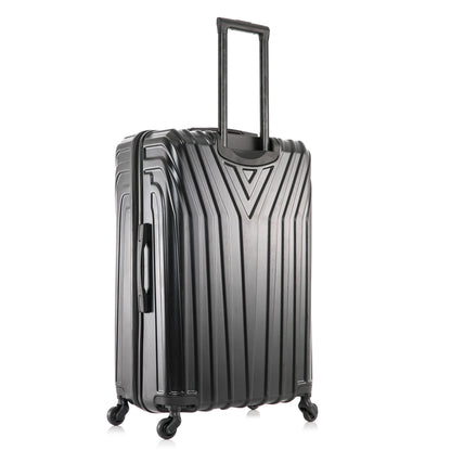 InUSA Vasty 28" Hardside Lightweight Luggage with Spinner Wheels, Handle, and Trolley, Gray