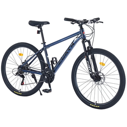 27.5" MTB Mountain Bike for Men - 21-Speed Aluminum Alloy Frame, Front Suspension, Double Disc Brakes | Adult All-Terrain Bicycle