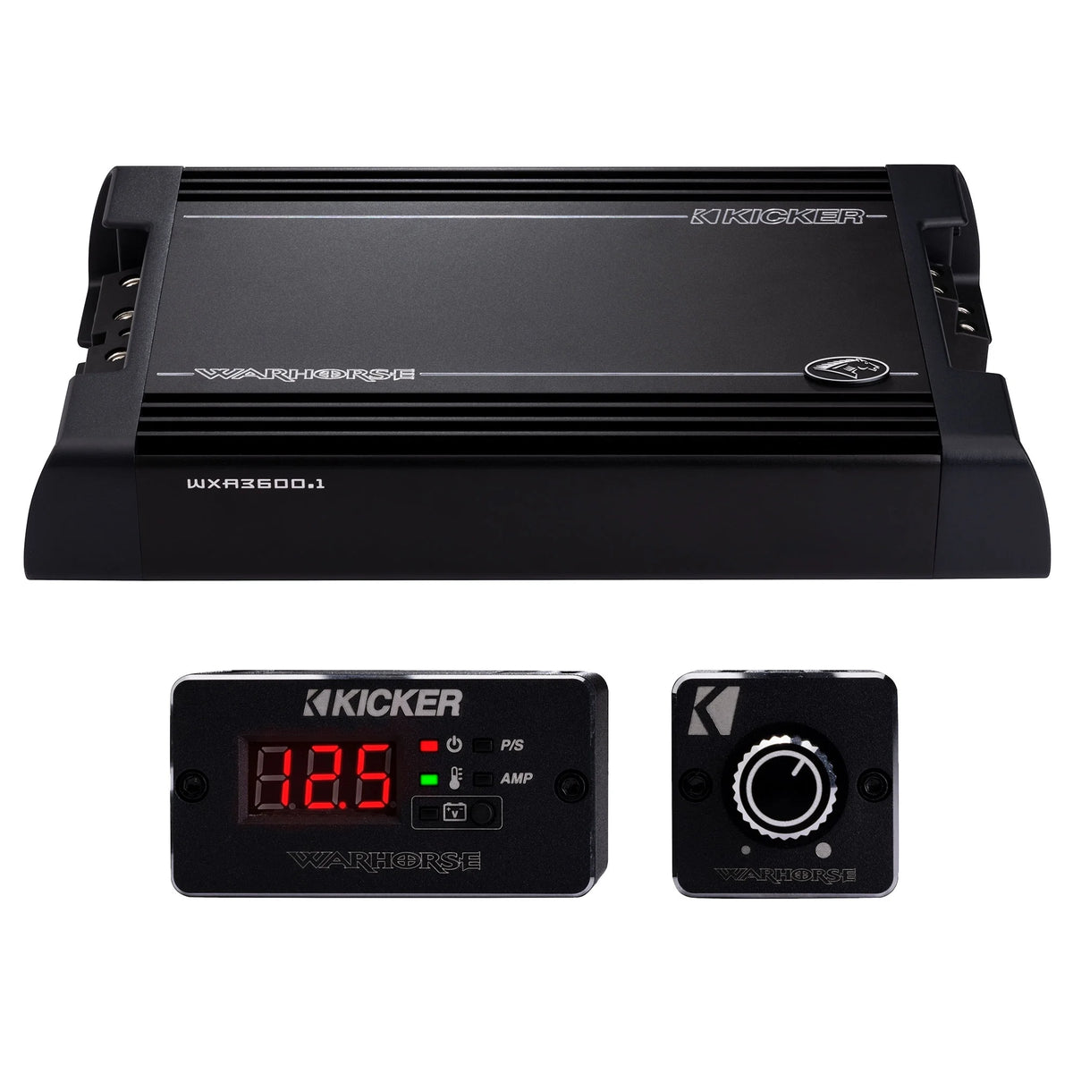 Kicker 49L7X122 - SoloX L7X 12-Inch & WXA3600.1 Warhorse Mono Amplifier