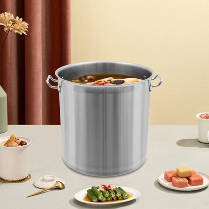 33/52 Quart Stock Pot Stainless Steel Large Kitchen Soup Big Cooking Restaurant for Hotels, Restaurants, Homes
