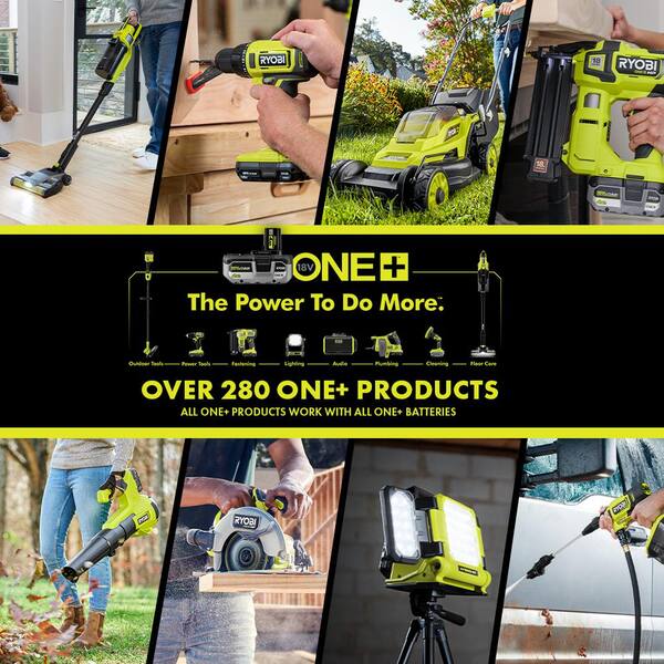 ONE+ 18V Cordless 2-Tool Combo Kit with High Pressure Inflator with Digital Gauge and Cordless LED Light (Tools Only)