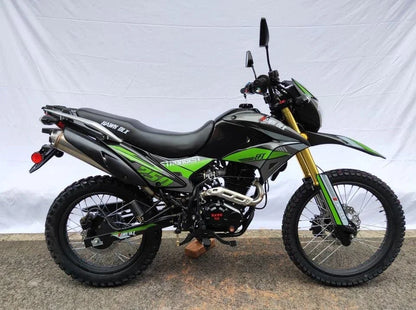 RPS Hawk DLX 250 cc EFI Fuel Injection Enduro Dirtbike gas Bike Hawk EFI Deluxe Gas Motorcycle - Choose your color