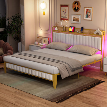 WhizMax Under Bed Storage Platform Bed Frame, Queen