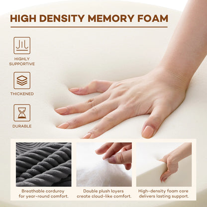Hommpa Folding Sofa Bed Foldable Couch Bed Convertible Futon Chair with High Density Foam Filling with Pillow for Adult,Comfort chair bed for Living Room Bedroom,Gray,Single