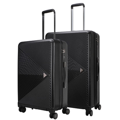 MKF Collection Felicity Extra Large & Large Hardside Luggage 2 pcs, Luxurious Travel Suitcase by Mia K - Rose Gold