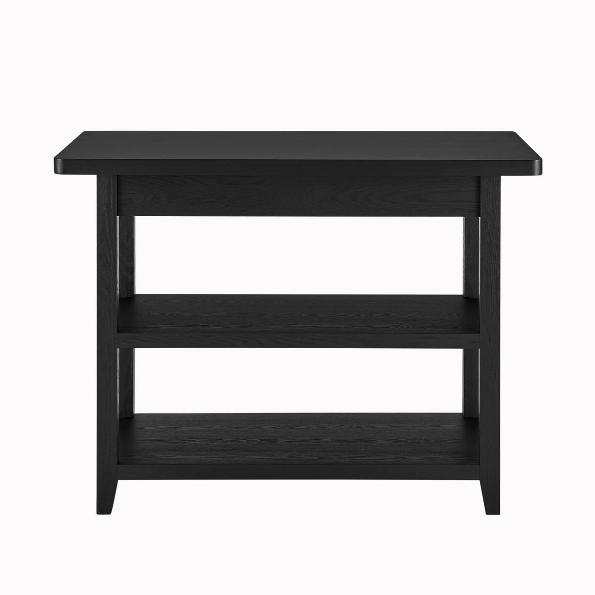 Better Homes & Gardens Reading Wood Kitchen Island with 2 Shelves and Drawers, Walnut Color