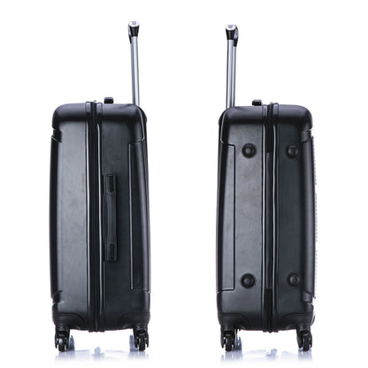 InUSA Pilot 3-Piece Hardside Luggage Sets with Spinner Wheels, Handle, Trolley, (20"/24"/28"), Blue