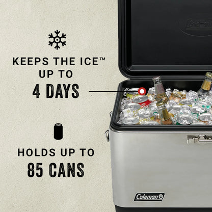 Coleman Reunion™ 54-Quart Steel Belted® Matte Cooler, Midnight