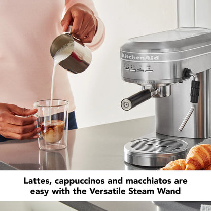KitchenAid Metal Semi-Automatic Espresso Machine, Empire Red, KES6503