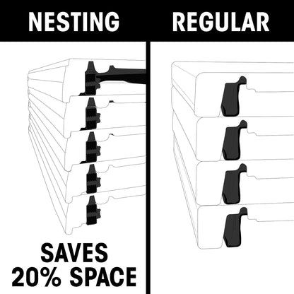 Lifetime 8 ft. Commercial Nesting Rectangle Folding Table for Indoor/Outdoor Use
