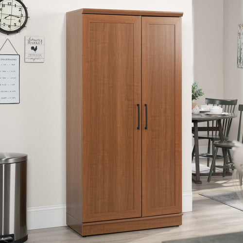 Sauder Homeplus Storage Cabinet, Sienna Oak Finish