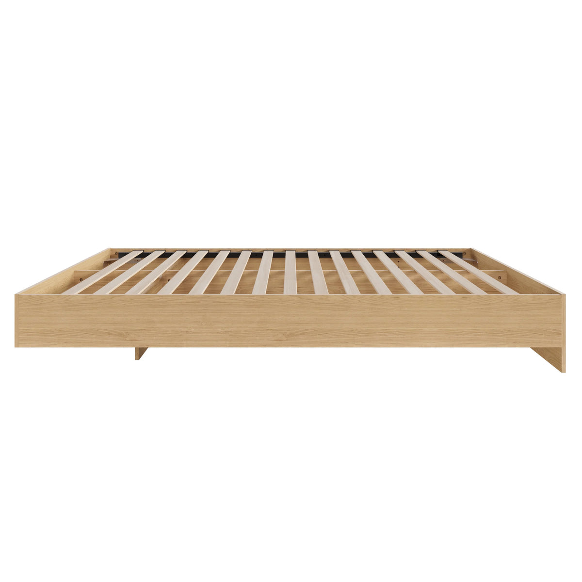 Nexera Full Size Platform Wood Bed Frame, Walnut