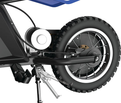 Razor Dirt Rocket MX125 Electric-Powered Dirt Bike - Black with Decal Included, for Child 5+