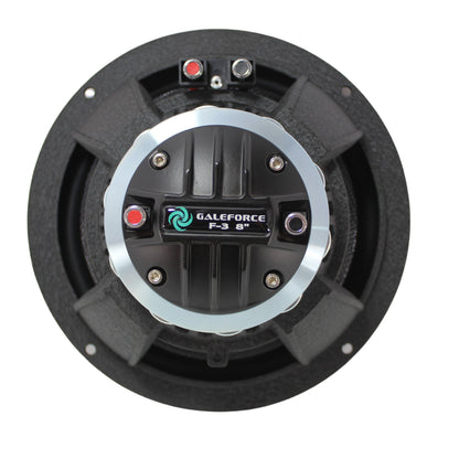 Galeforce F-3 Pro Audio 2-way Marine Grade Speaker 8" 450w RMS with Horn 4Pck