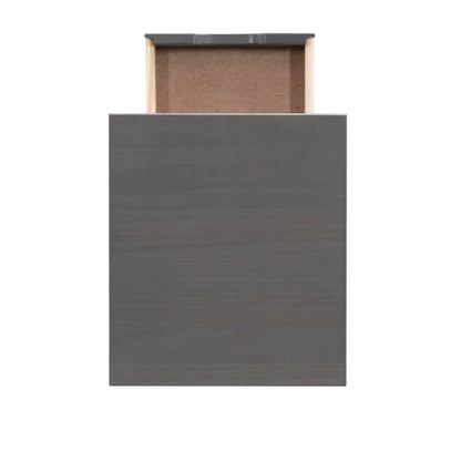 Riverbay Furniture Six Drawer Wood Rolling Storage Cart in Brown