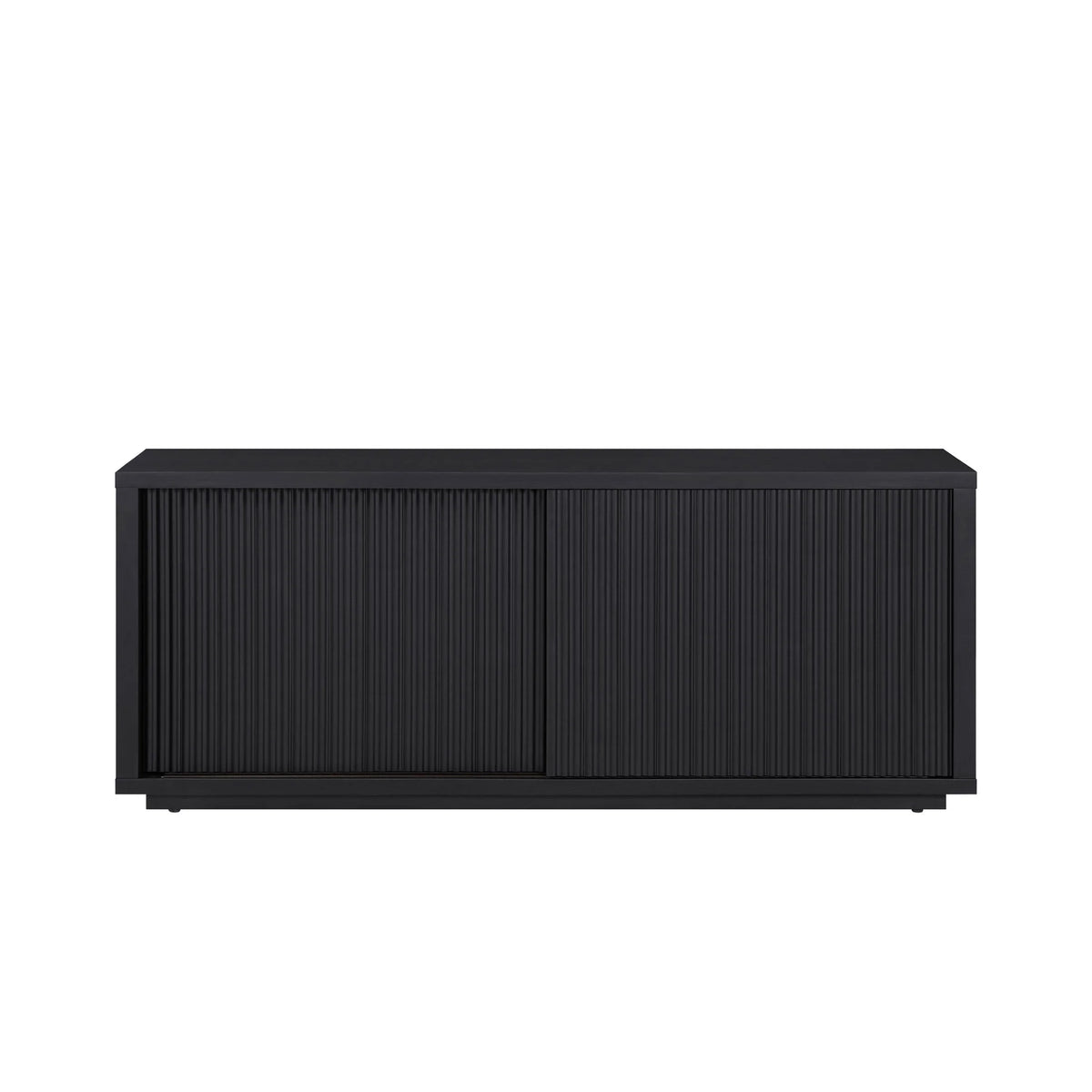 Beautiful Fluted TV Stand for TV��s up to 70�� by Drew Barrymore, Rich Black Finish