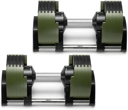 SMRTFT NUOBELL - All-in-One, Durable, Adjustable Dumbbells, Black, 5-80 lb