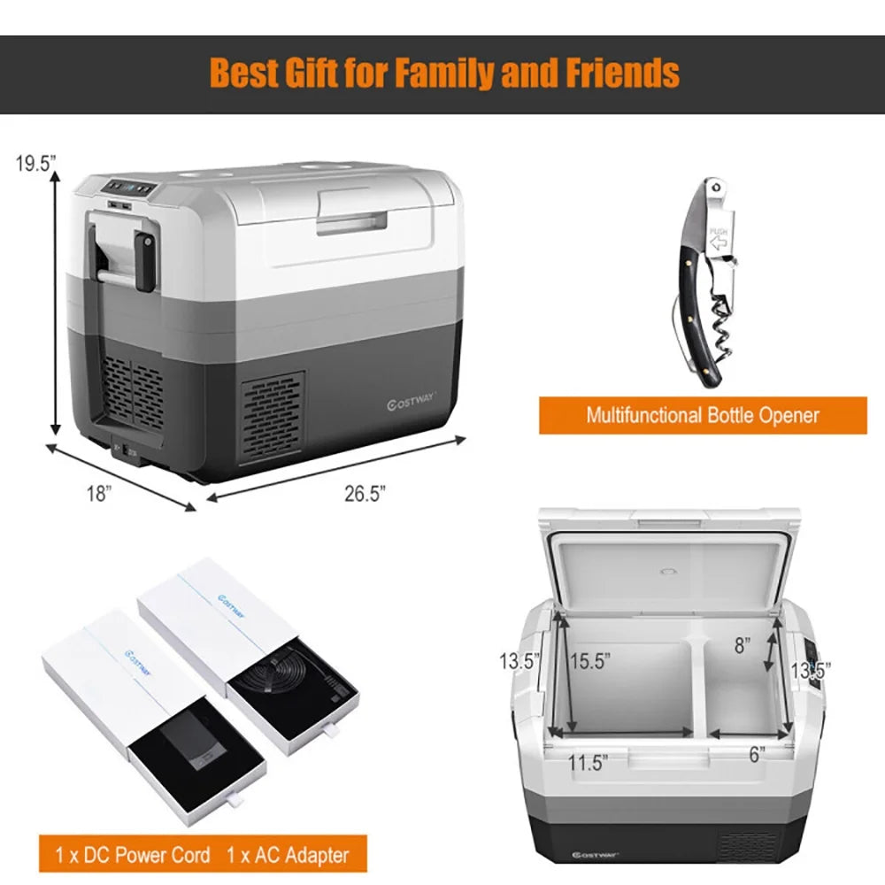 Kepooman Portable Cooler,Camping Cooler,58 Quart Portable Electric Camping Car Cooler