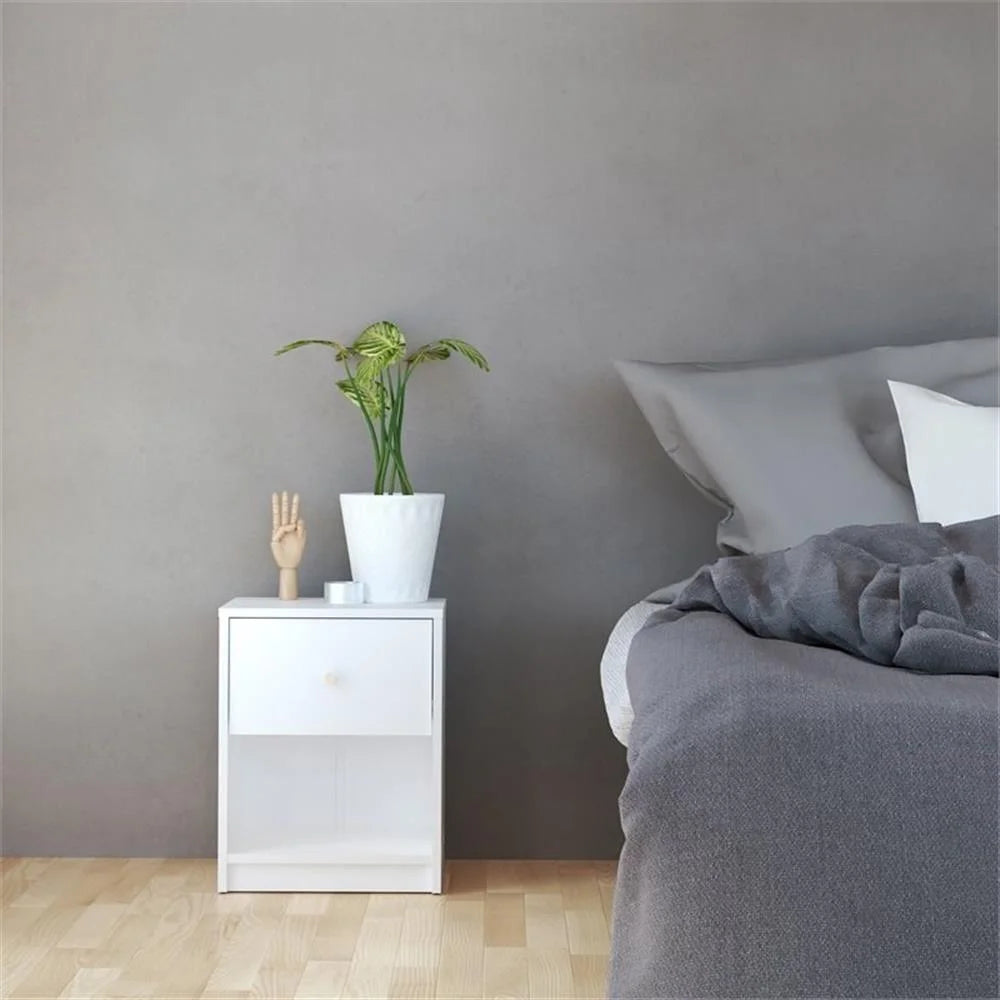Home Square 4 Piece Bedroom Set With Dresser, Chest and 2 Nightstands in White