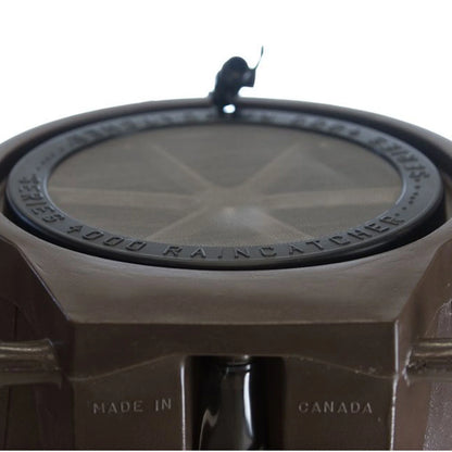 FCMP Outdoor RC4000 Raincatcher 50 Gallon Rain Catcher Barrel, Brown