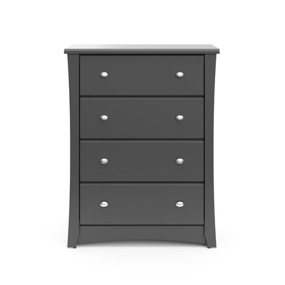 Storkcraft Crescent 4 Drawer Childrens Nursery Dresser, Espresso